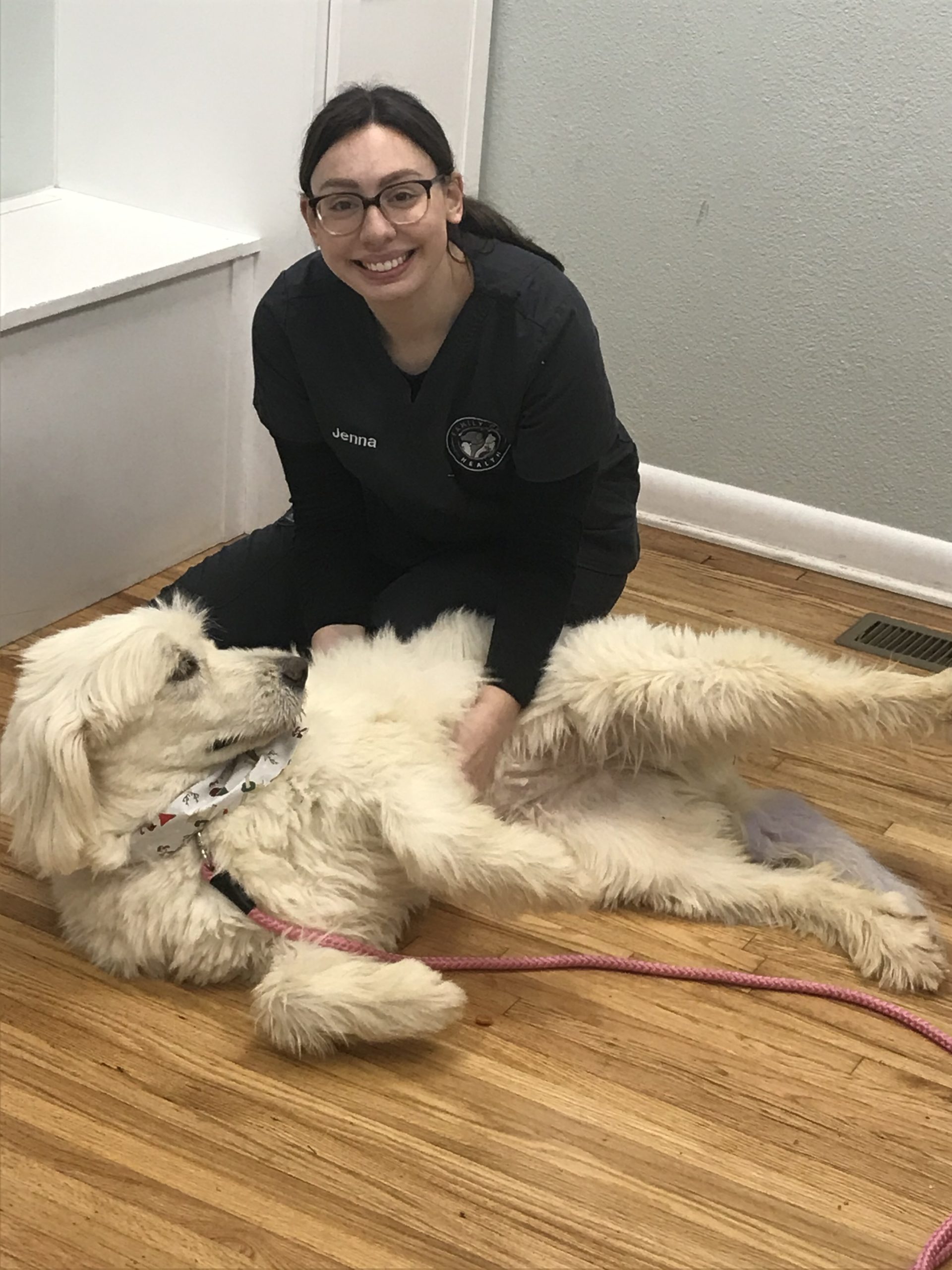 Jenna belly rub